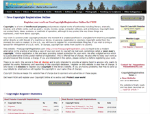 Tablet Screenshot of freecopyrightregistration.com